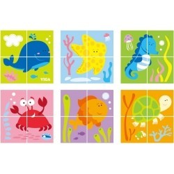 Viga 50161 Kostki puzzle - morze