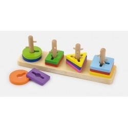Viga 50968 Klocki z sorterem kształtów - puzzle