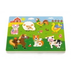 Viga 51273 Puzzle z dźwiękiem - farma