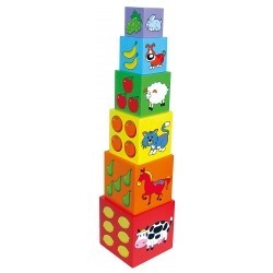 Viga 59461 Piramidka edukacyjna - jedno w drugie